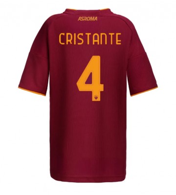 AS Roma Bryan Cristante #4 Hemmatröja Dam 2025-26 Kortärmad
